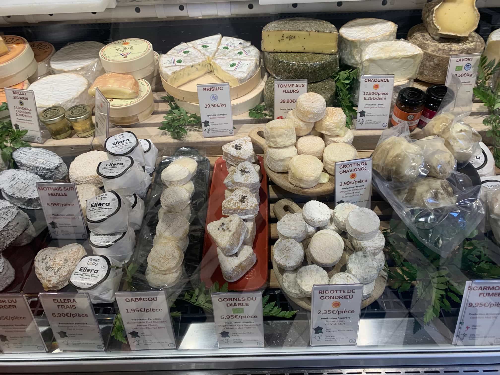 Cheese shop display in Aix-en-Provence