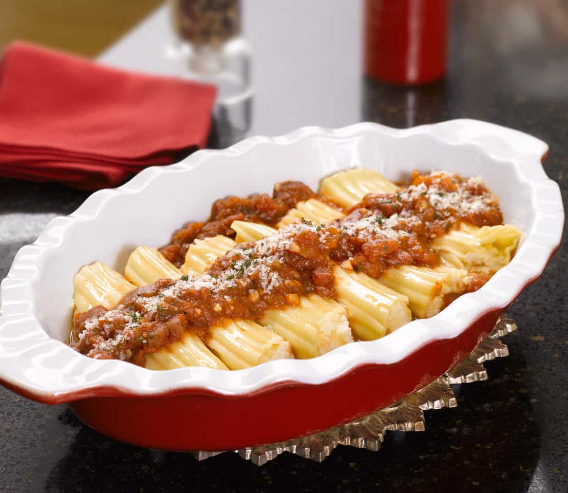 Three Cheese Manicotti