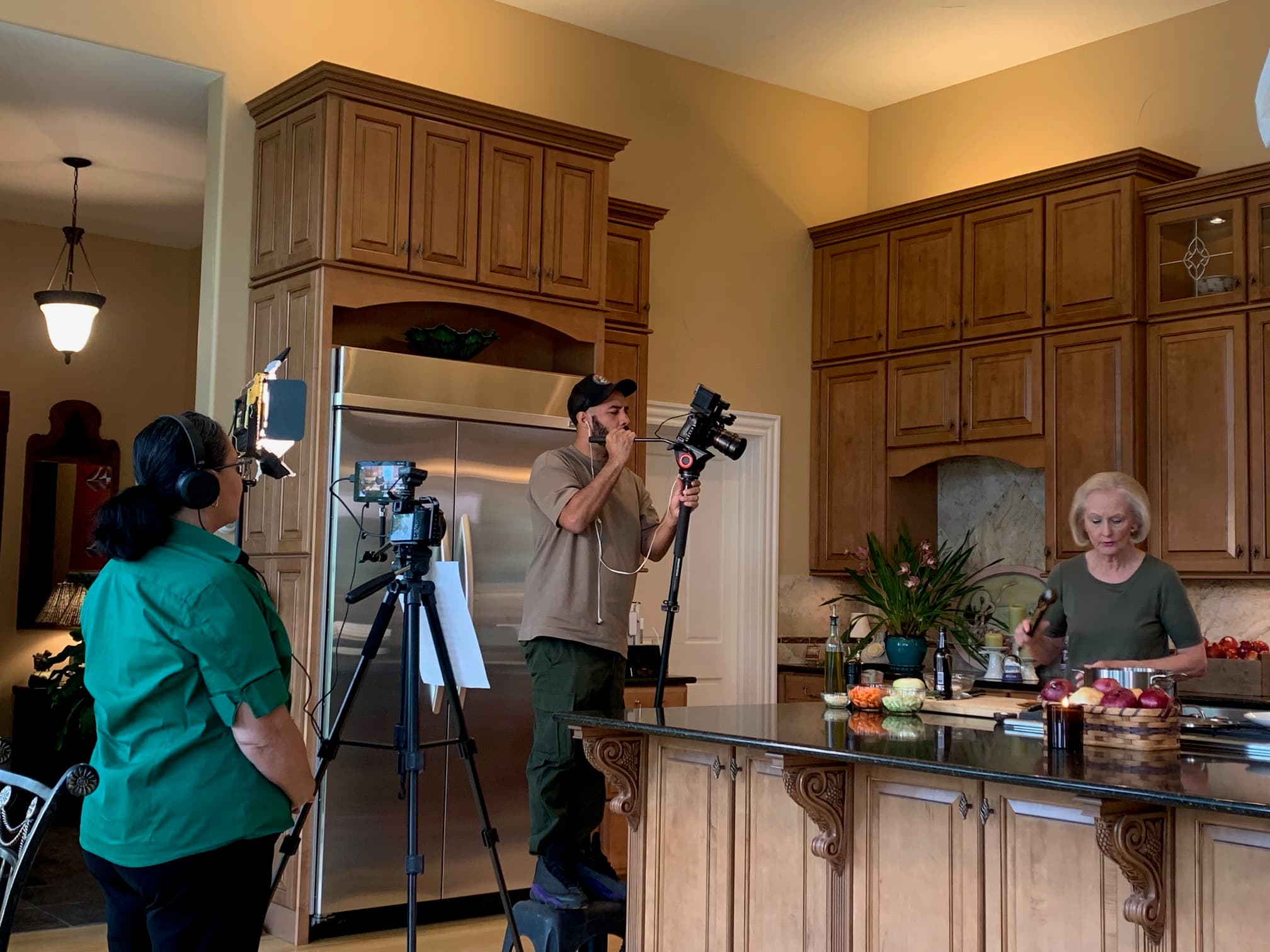 Filming season 4 of At Home With Christy Rost